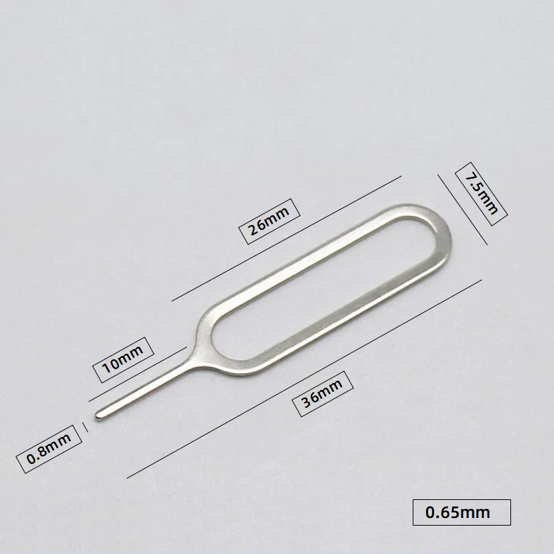 Outil éjecteur De Carte SIM Et Nettoyeur 2 En 1 - En Aluminium, Portable Avec Anneau Anti-perte - 7