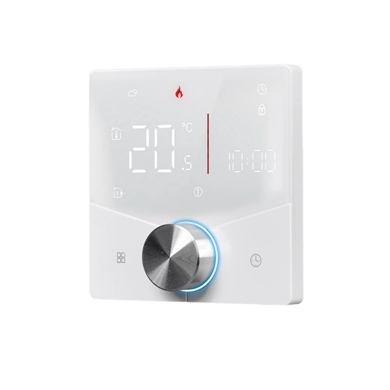 

Wifi GB Graffiti Smart Home Floor Heating Thermostat Knob Switch App Remote Timing Energy Saving Thermostat
