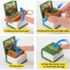 3D Dinosaur Stereoscopic Book Space Folding Pop up Book Animal Keychain Puzzle Children's Creative Toy 3
