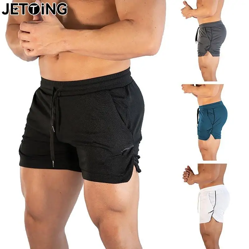 

1 Pc Mens Gym Training Shorts Men Sports Casual Clothing Fitness Workout Running Grid quick-drying compression Shorts Athletics