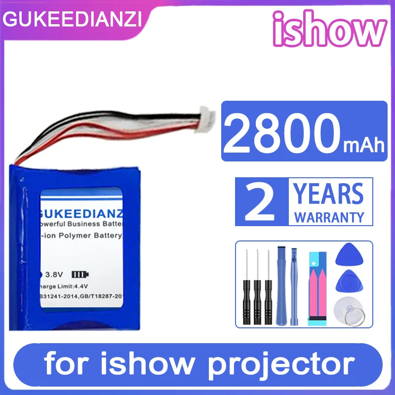 

Запасная батарея GUKEEDIANZI 2800 мАч для проектора Kodak ishow