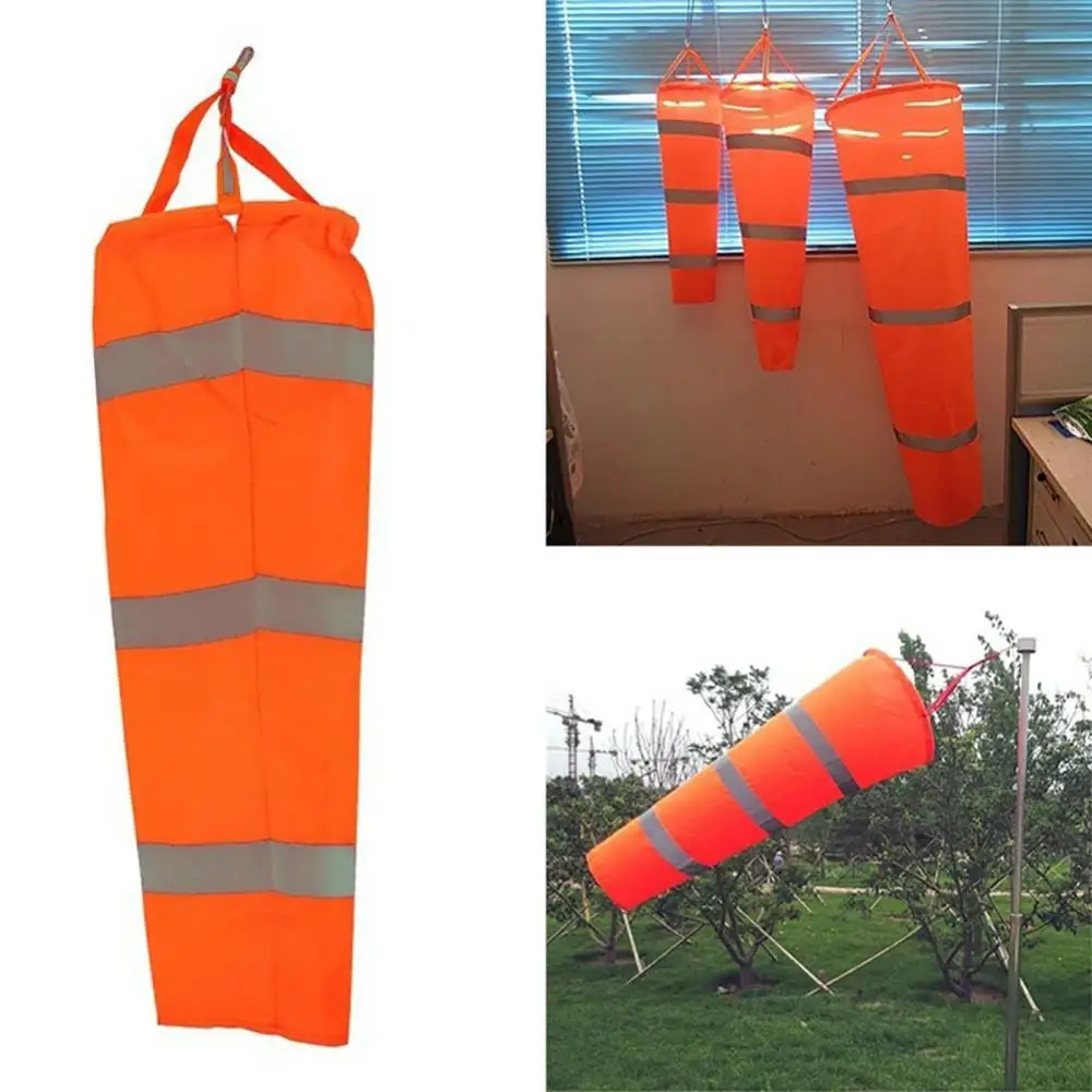 

0.8m/1m/1.5m Aviation Airport Paraglide Windsock Multiuse Durable Easy To Install High Visual Rate Reflective Wind Indicator