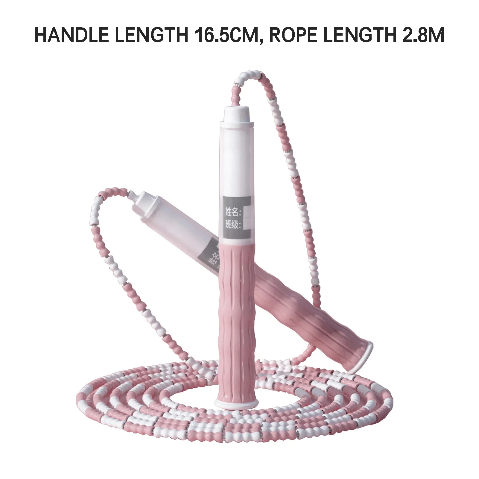 2.8M Skill Jumping Bamboo Jump Rope PVC Beginners Adult Children Soft Beaded No Tangle Segmented Fitness Gym Training Jump Rope,jump rope