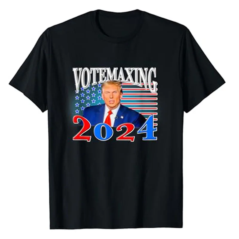 

VoteMaxxing 2024 T-Shirt Funny Usa President Election Campaign Graphic Outfits Women Men Short Sleeve Blouses Saying Tee Gifts