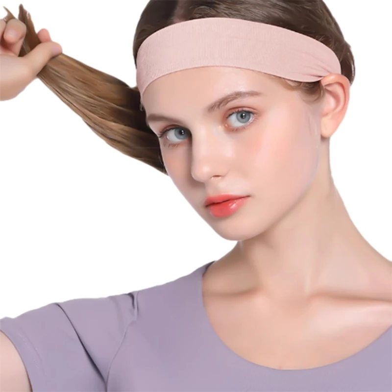 Sports Headbands Workout Sweatband Elastic Non-Slip Headbands for Men Women H58D