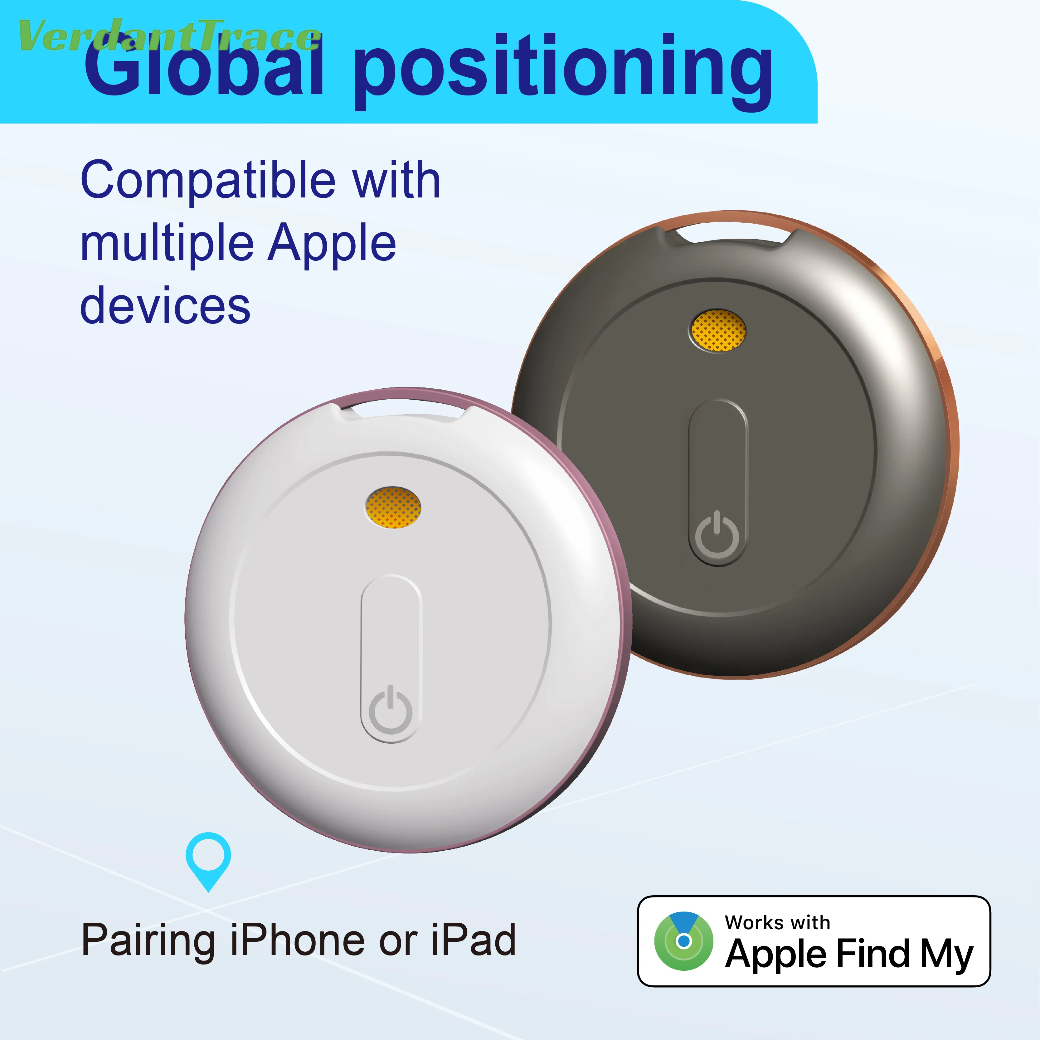 Find My Tag Mini Bluetooth GPS Tracker Anti Lose Reminder Device Key Finder Pet Dog Kid Bag Wallet Car Locator Smart IOS Android