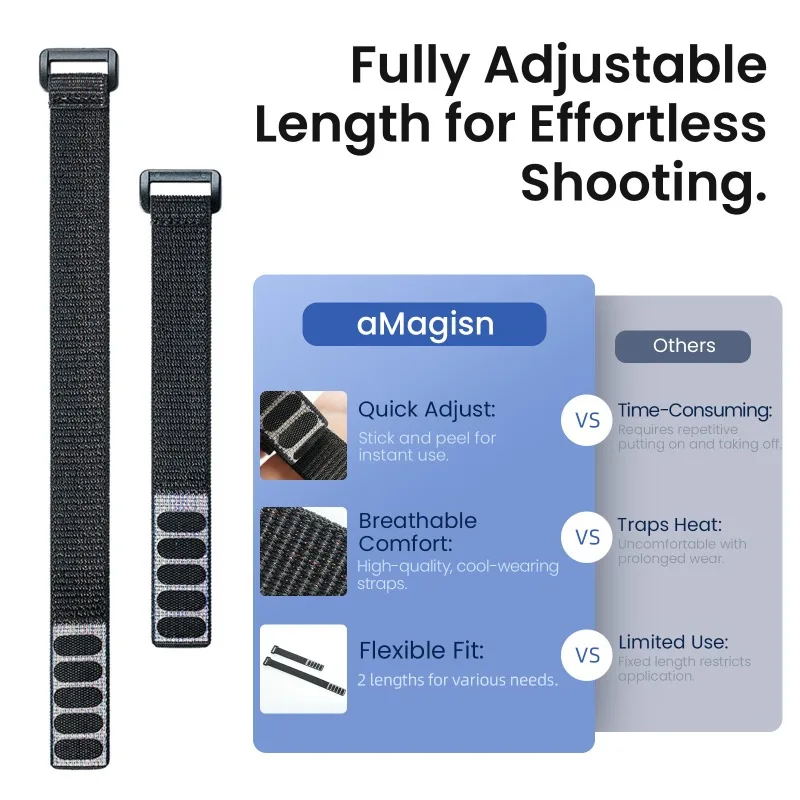 aMagisn DJI 오즈모 나노 실리콘 보호 케이스, 브이로그 액션 카메라용 다기능 확장 스트랩