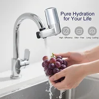 ไส้กรองน้ำ 3 ชิ้น สำหรับระบบกรองน้ำ Brita แบบติดก๊อก  ไส้กรองคาร์บอนกัมมันต์ อุปกรณ์ครัว สีขาว 5