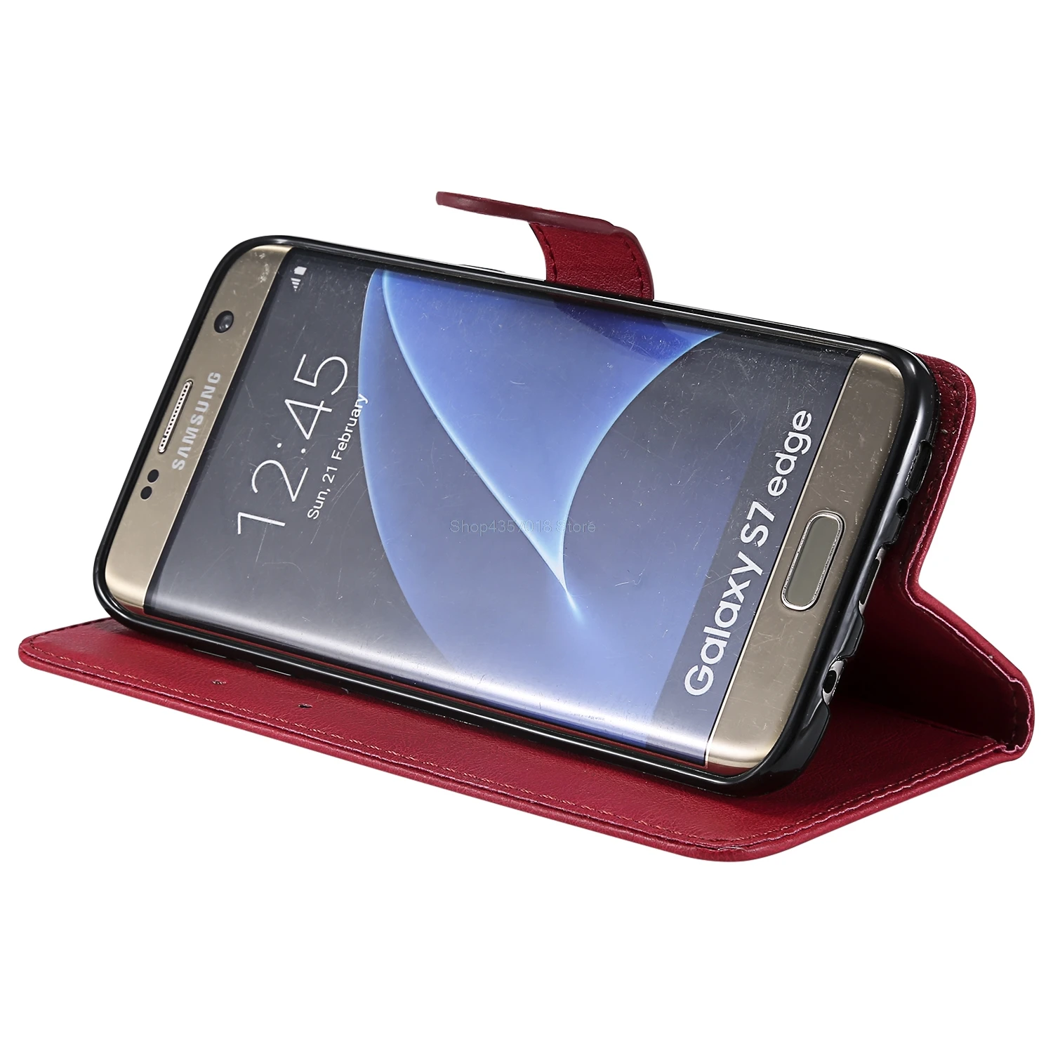 Flip Case for Samsung Galaxy S7 Edge SM-G935F S7Edge Case Phone Leather Cover for Samsung S 7 Edge 7Edge G935 Solid color flip 2