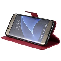 Flip Case for Samsung Galaxy S7 Edge SM-G935F S7Edge Case Phone Leather Cover for Samsung S 7 Edge 7Edge G935 Solid color flip 2