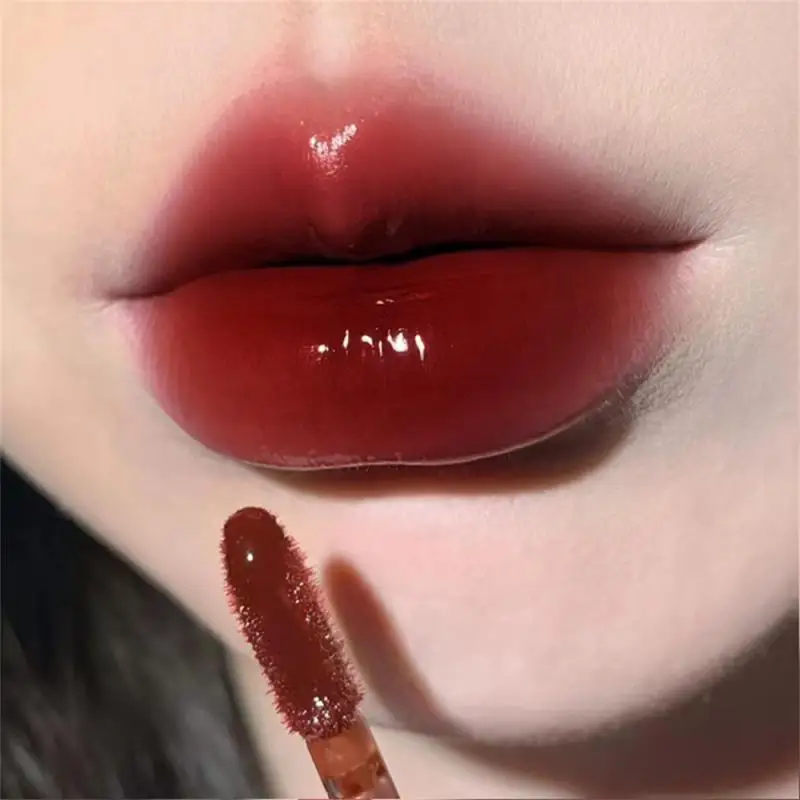 

Water Mist Clear Lip Glaze Water Light Mirror Glass Lip Gloss Long-lasting Non-stick Cup Shimmer Lip Tint Red Liquid Lipstick