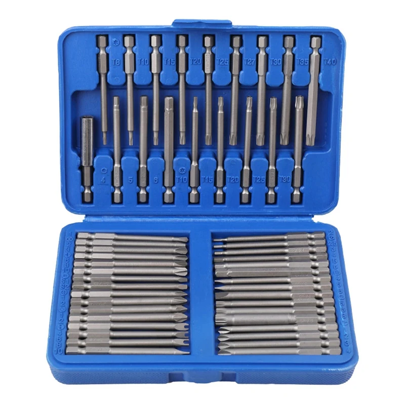 

Accessories Security Bit Set Screwdriver Bit 1/4 Screwdriver Bits Long Set Torx Flat Head Hex Driver Bits For Household Use