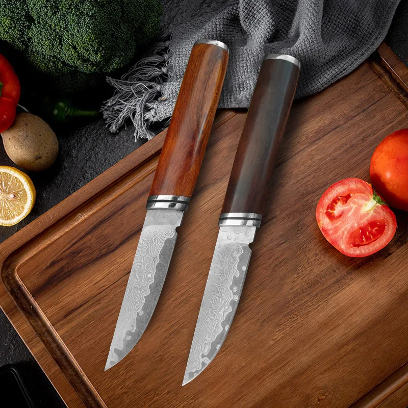 Damascus Steel Kitchen Knife Set - Butcher Boning Meat Cleaver