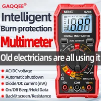 SZ06 2000 Counts Digital Multimeter Voltage Resistance Meter AC/DC  Ammeter Voltmeter Electrician Ohm Tester with LCD Backlight 1