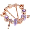 BAOPON-Bracelets à breloques coeur d'amour pour femme, perles Marano bricolage, bracelet fin, bijoux de mariage pour femme, amoureux, 2024