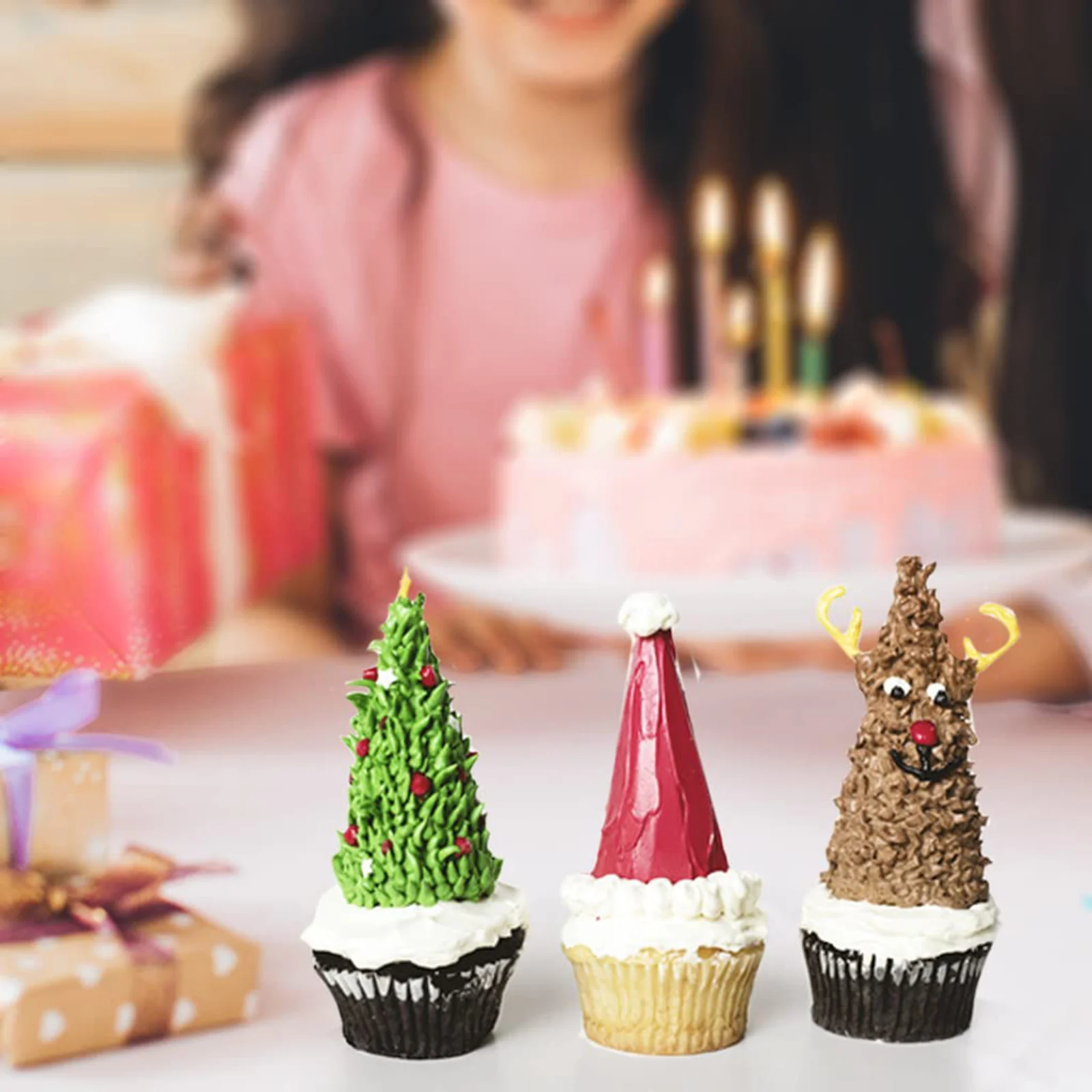 Schaumkegel, Kegel, Basteln, Weihnachtsbaum, Basteln, Polystyrol, weiße Blumenformen, Kinder, Modellieren, geformtes Kinderzubehör – Detail 7