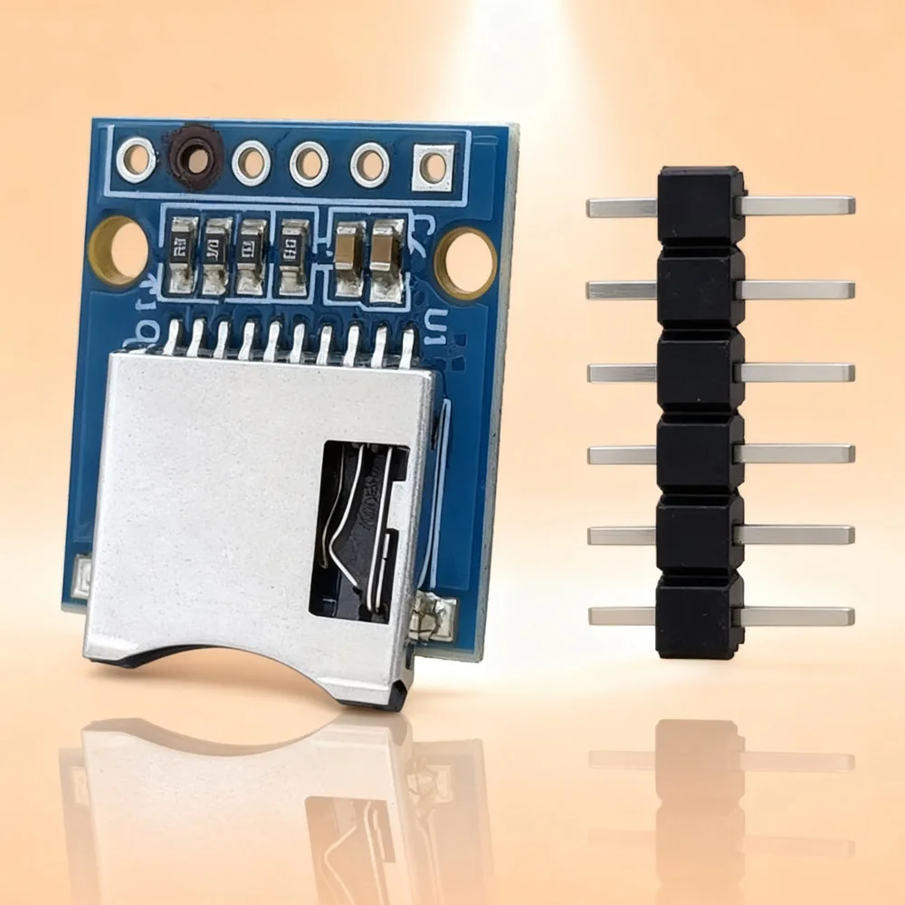 10Pin Micro Mini SD Speichererweiterungsplatine 6 Lötstellen Mini Micro SD TF Karte Memory Shield Modul mit Pins für Arduino