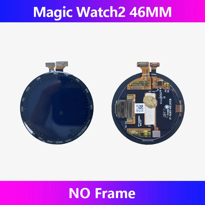 For HuaWei Honor Magic Watch 2 LCD Touch Screen OLED Display Digitizer Assembly For Honor Watch2 Display 46mm With frame