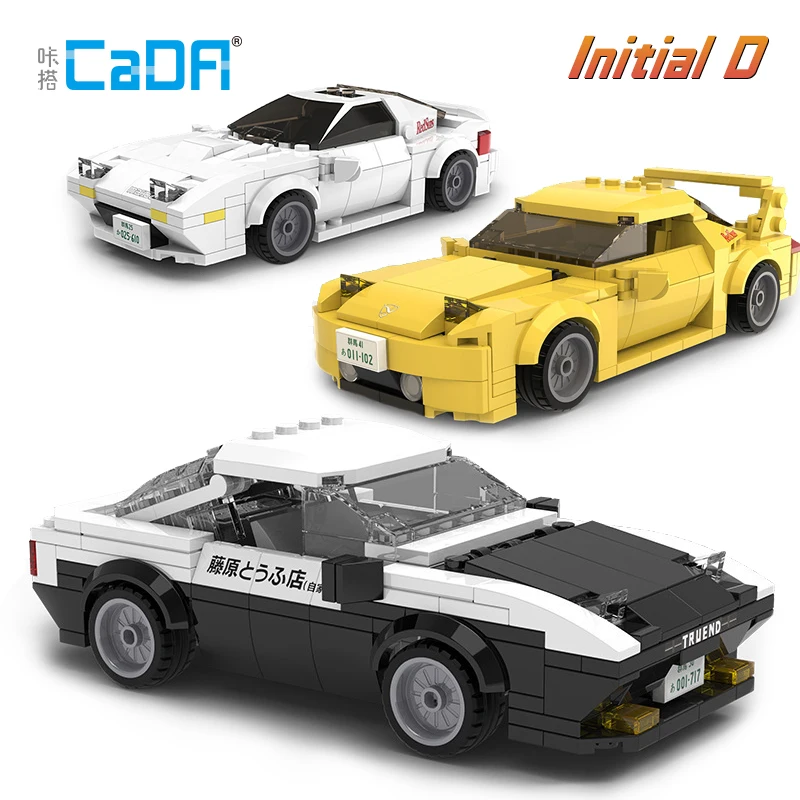 

2023 Cada 1:24 Scale Initial D Toyota-AE86 Racing Car Creativity Building Blocks Mazda vehicel Model Bricks Toys Kids Gifts