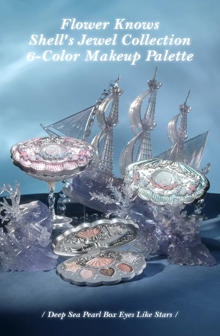 Description Picture 2 of itemFlower Knows Shell's Jewel Collection 6-Color Makeup Palette
