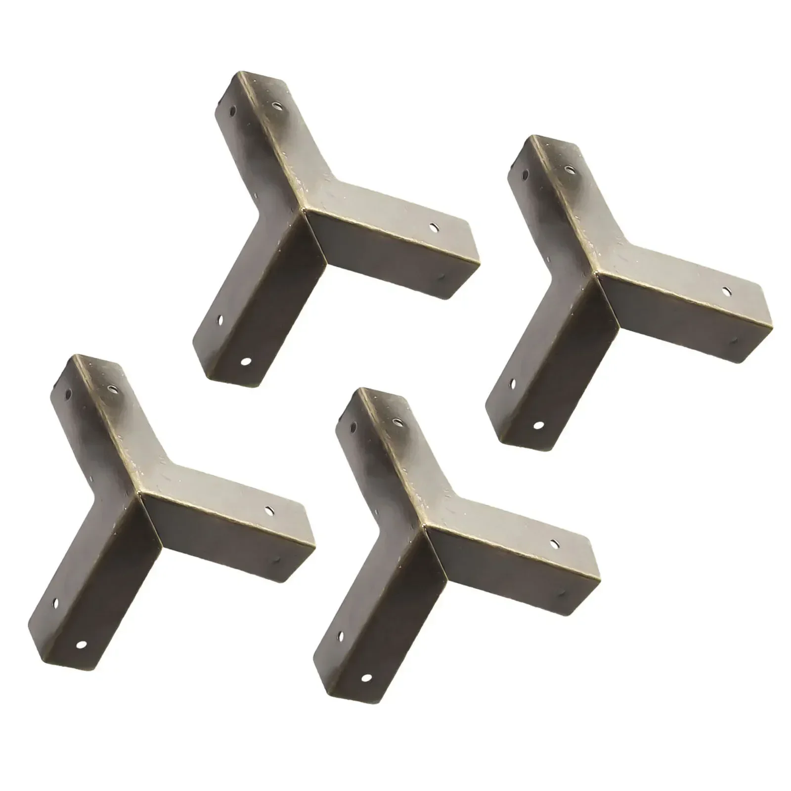 Furniture hardware angled furniture hardware furniture corner protector decorative corner cover metal decorative protectors corner protect trim protect bedroom home retro design table protection box corner trim old fashion 4 PCS