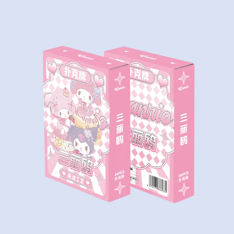 Sanrio Playing Card 1 Box 54 Sheets 57x87mm Anime Peripheral Board Game Toys Kuromi Card Games Playing Cards Toys for Couples 4