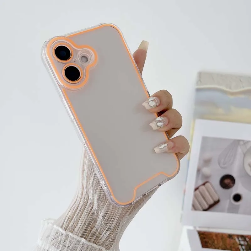 Coque lumineuse en silicone pour iPhone 16, compatible modèles 16pro, 14, 11, 12, 13, 14 Pro Max, 15 Pro, XR, XS Max_voghion.com