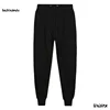 Men's Cotton Casual Pants Thickened Drawstring Sweatpants Loose Plus Size and Ankle Pants Black Gray Pants Sweatpants  Casual 1