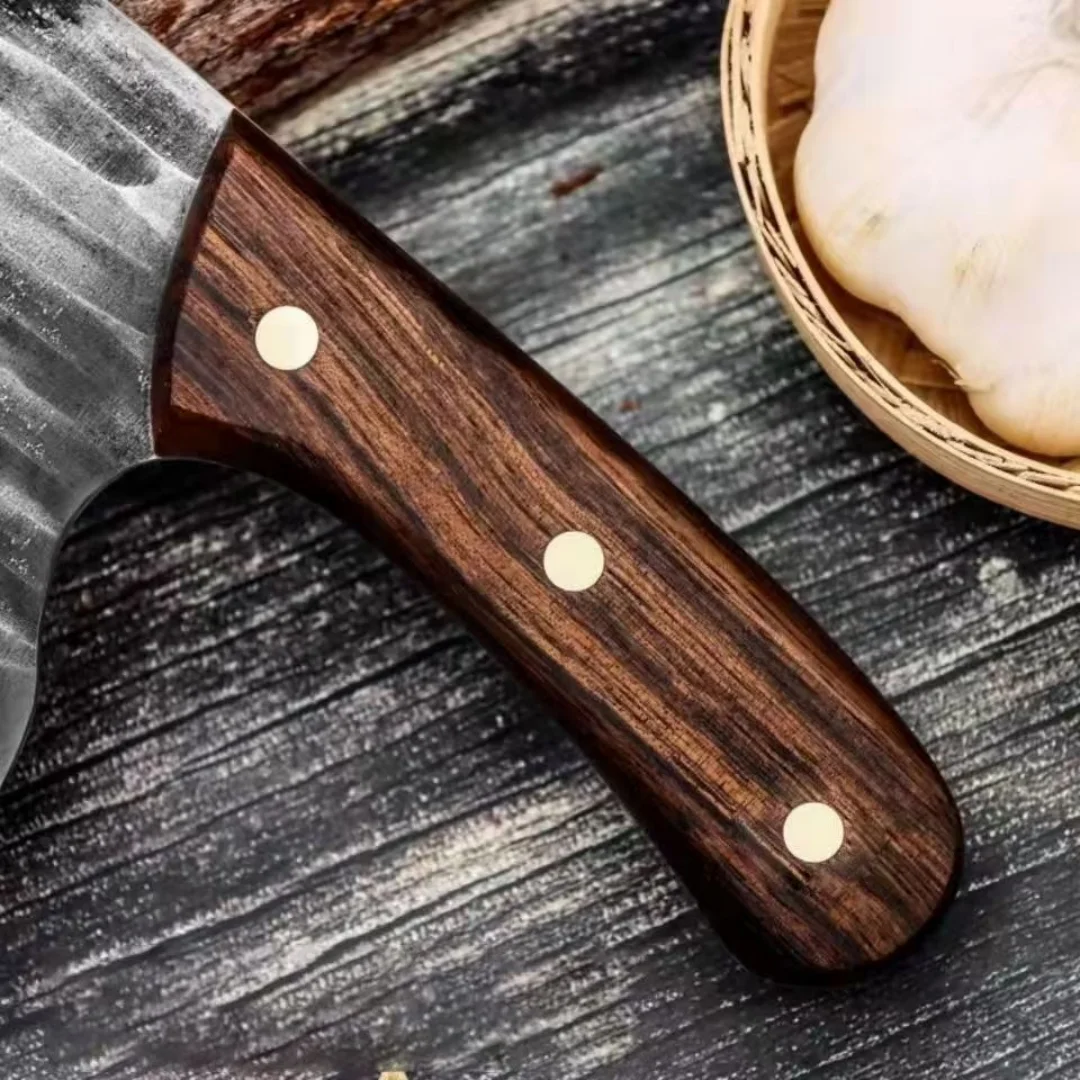 PLYS Chef Knife, Hand Forged Kitchen Knife, Stainless Steel Sharp Meat Cutting Knife, Household cleaver, Meat Cleaver 3