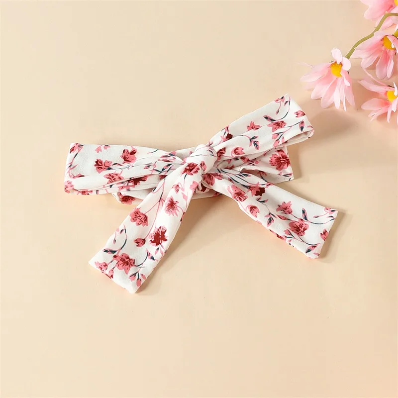 

3 шт. осенняя одежда для маленьких девочек, комбинезон с длинным рукавом и брюки с бантом, комплект повязки на голову, наряд для новорожденных