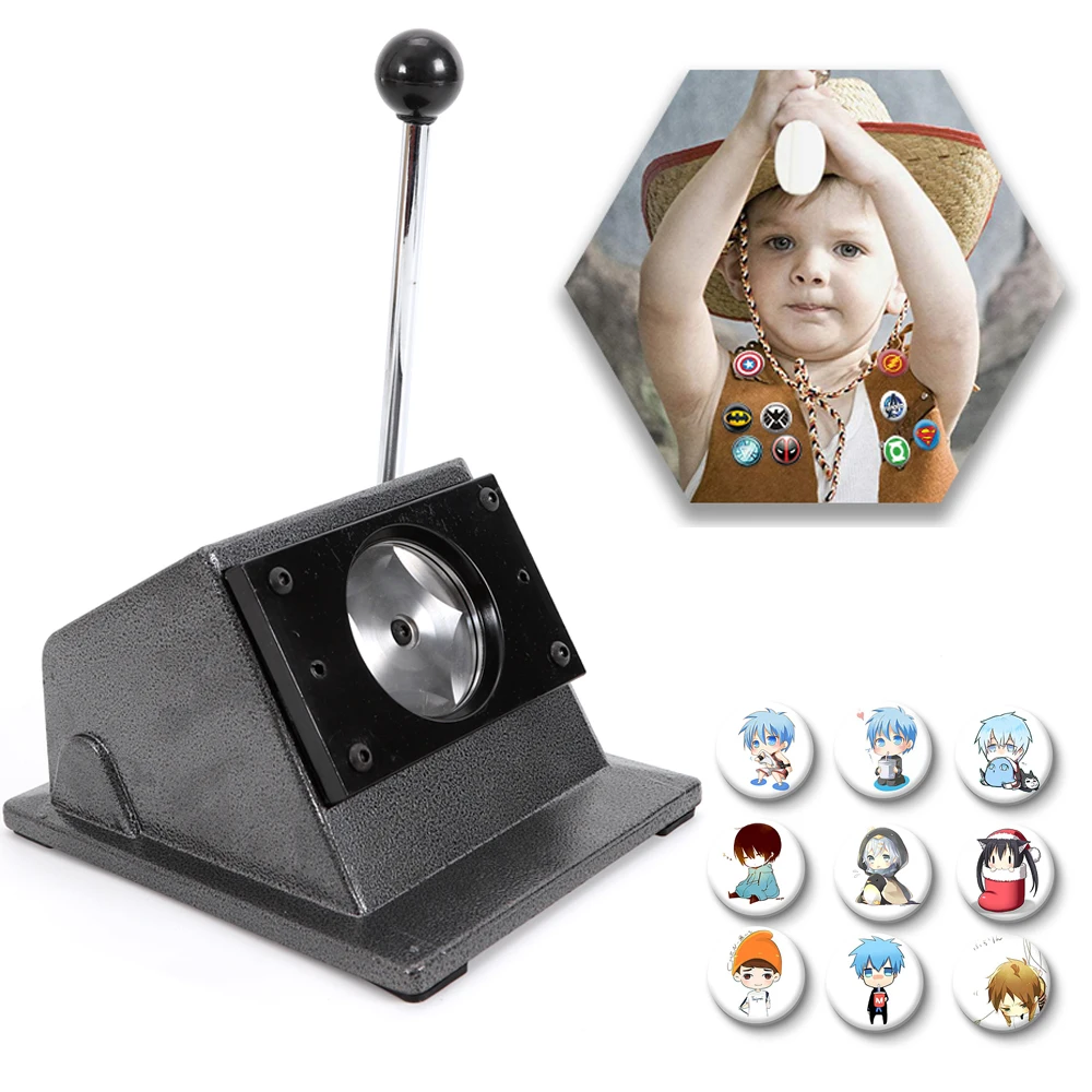 58mm Button Maker Card Badge Punch Press Machine Parts Circle Cutter cutting Paper Weighing Around 0.66 Lbs