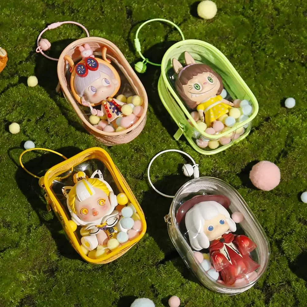 Verdicken PVC Transparent Mystery Box Lagerung Fall Schlüsselbund Tasche Lagerung Beutel Organizer Box Klassische Puppe Tasche Schlüsselbund Brieftasche – Detail 1