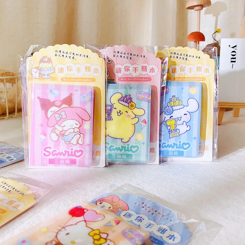 36pcs Sanrio Hello Kitty Kuromi Melody Mini Notebook Diy Kawaii Pocket Book Student Words Notebook Memo Student Stat