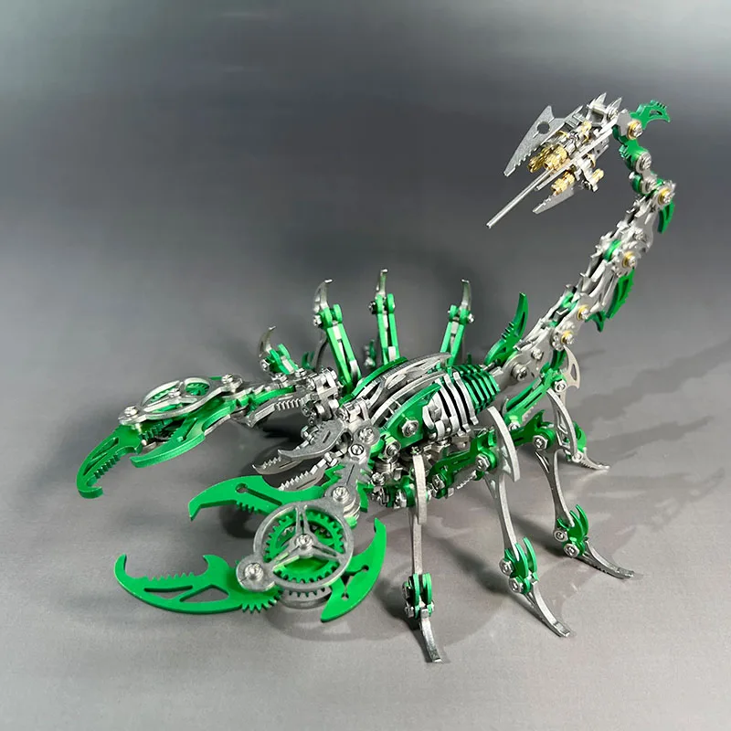 3d Metal Constructor Puzzle Scorpion Model kit Simulation Mechanical Insect Assembly Jigsaw Anti-stress Craft Toys for adults