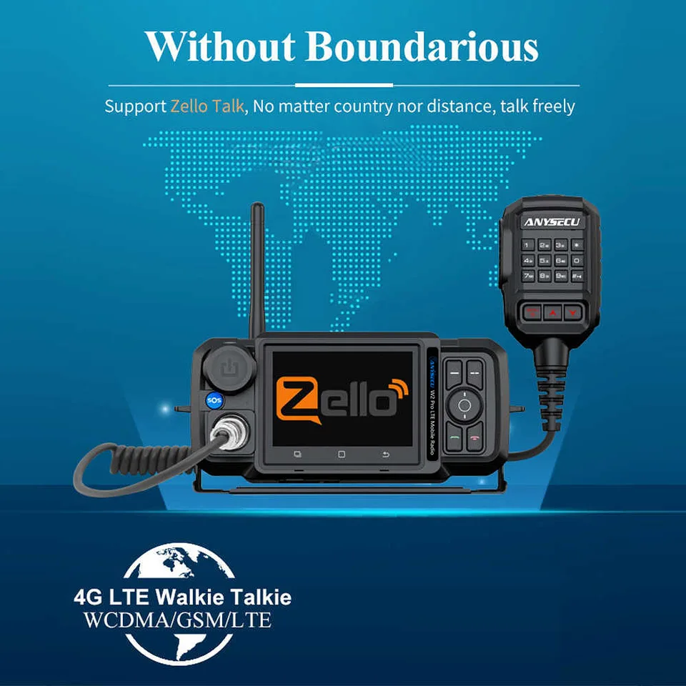 ANYSECU POC Radio 4G-W2 N60 3G/4G LTE FDD Radio Móvil W2plus IP Red PTT Radio Funciona Con ZELLO - Foto 8