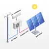 Solar Hybrid Air Conditioner 9000Btu 12000Btu Split AC Variable Frequency Cooling /heating Unit Air Conditioners 6