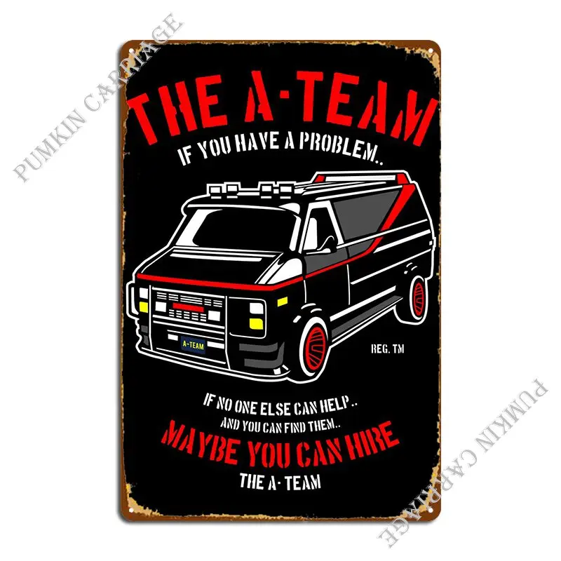 The A Team Metal Sign Design Murale Pub Piatti Cucina Retro Tin Sign Poster