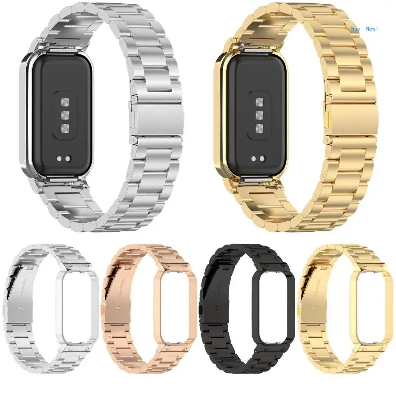 

Stainless Steel Watch Strap Bracelet for Redmi Band 2 Women Men Solid Metal Band