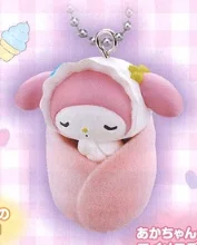 Sanrio Characters Sleeping Baby Keychain Capsule