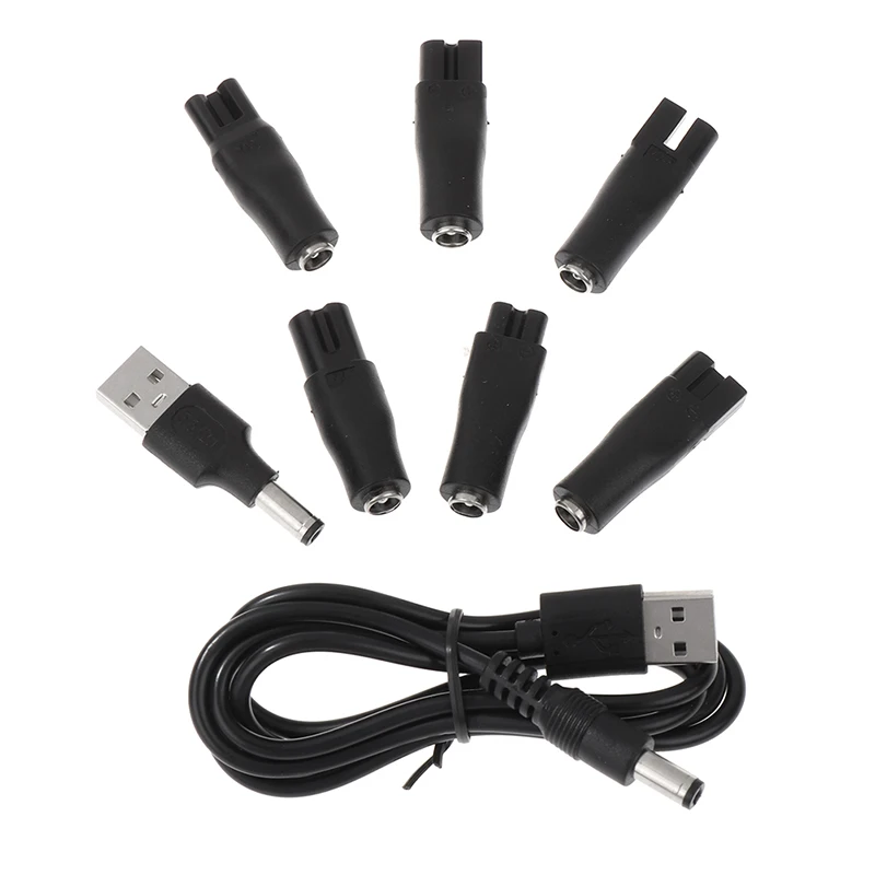 Chargeur de remplacement 5V pour cordon d'alimentation, 8 pièces,  adaptateur USB adapté à tous les types de tondeuse à cheveux électrique,  connecteur DC universel - AliExpress