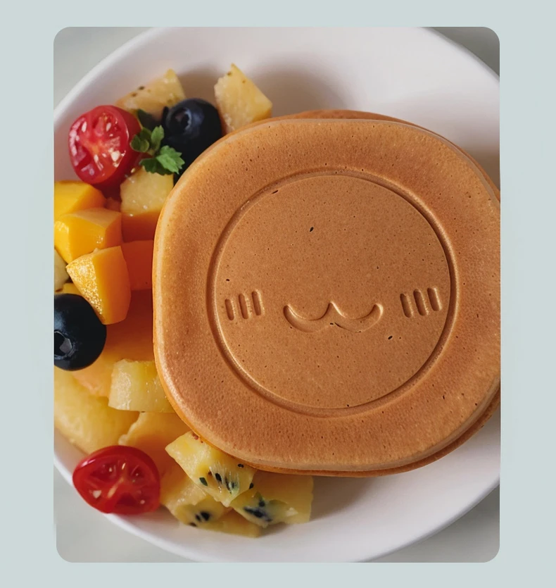 Description Picture 4 of itemDMWD Mini Electric Muffin Machine Double Sided Heating Waffles Maker Sandwich Omelette Breakfast Pancake Electric Baking Pan