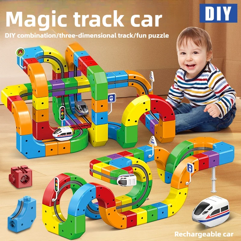 Children Magnetic Rail Car 1