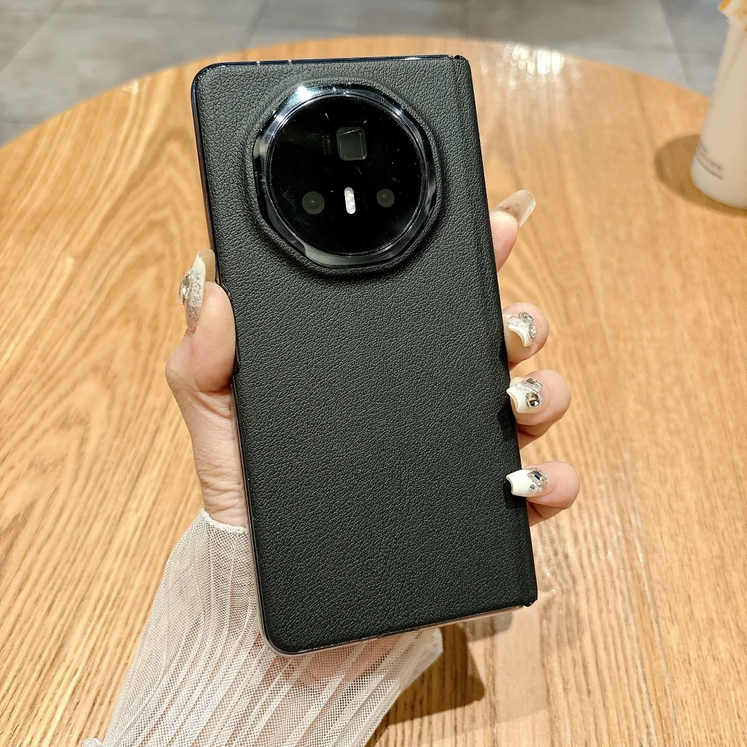 Fashion Leather Carbon Protective Shell Back Cover
