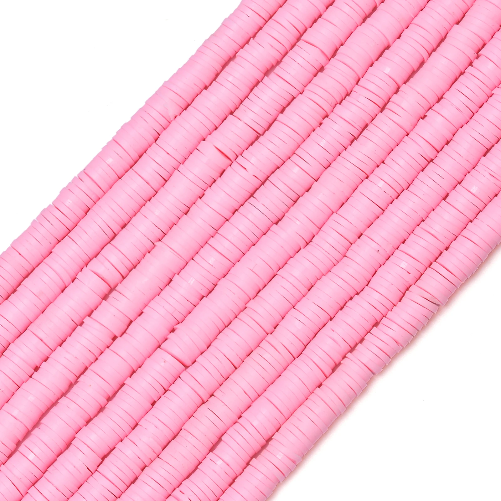 thumbnail image 1 of 350 cuentas de arcilla polimérica redondas y planas de 6 mm, espaciadoras sueltas para hacer joyas, manualidades, pulseras, collares y pendientes, 1 of 5