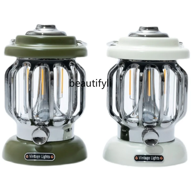 

Outdoor Camping Ultra-Long Life Battery Camping Tent Light Retro Lighting Ambience Light Barn Lantern Portable Hanging Light
