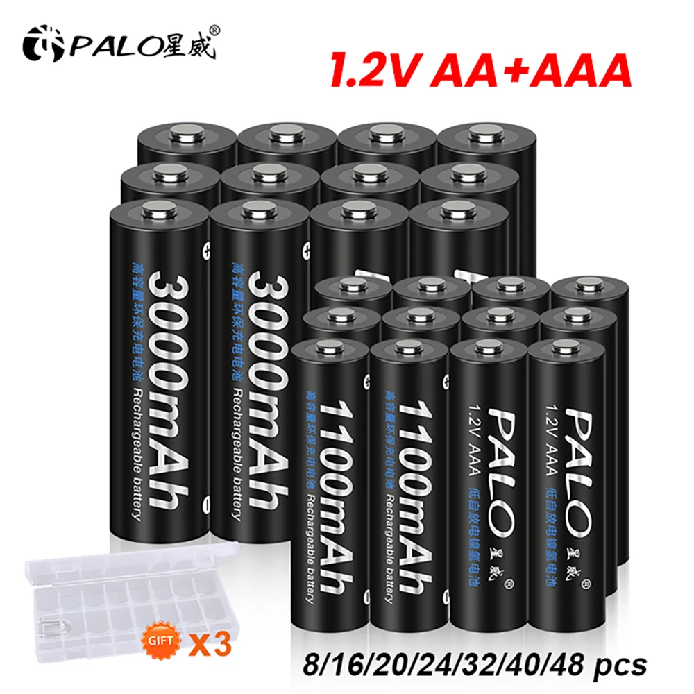 Batteries rechargeables Aaa Aa 1.2v 3000mah  Piles rechargeables Aaa 1.5 V-1.5  v - Aliexpress