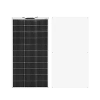 Kit de panneau solaire flexible 240W, système solaire hors réseau 12V et contrôleur de charge solaire pour camping-car, bateau, caravane, recharge de batterie en extérieur 2