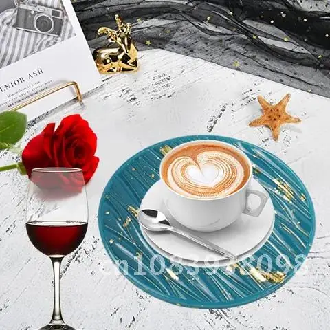 

Resin Tray Mold Large Circle Silicone Wave Dish Mould DIY Round Clock Epoxy Molds coaster Making Supplies Home Decoration