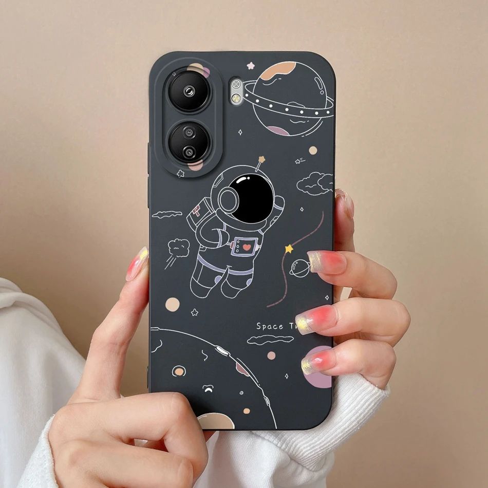 Floral Design Silicone Phone Case with Enhanced Camera Protection and Anti-Drop Features