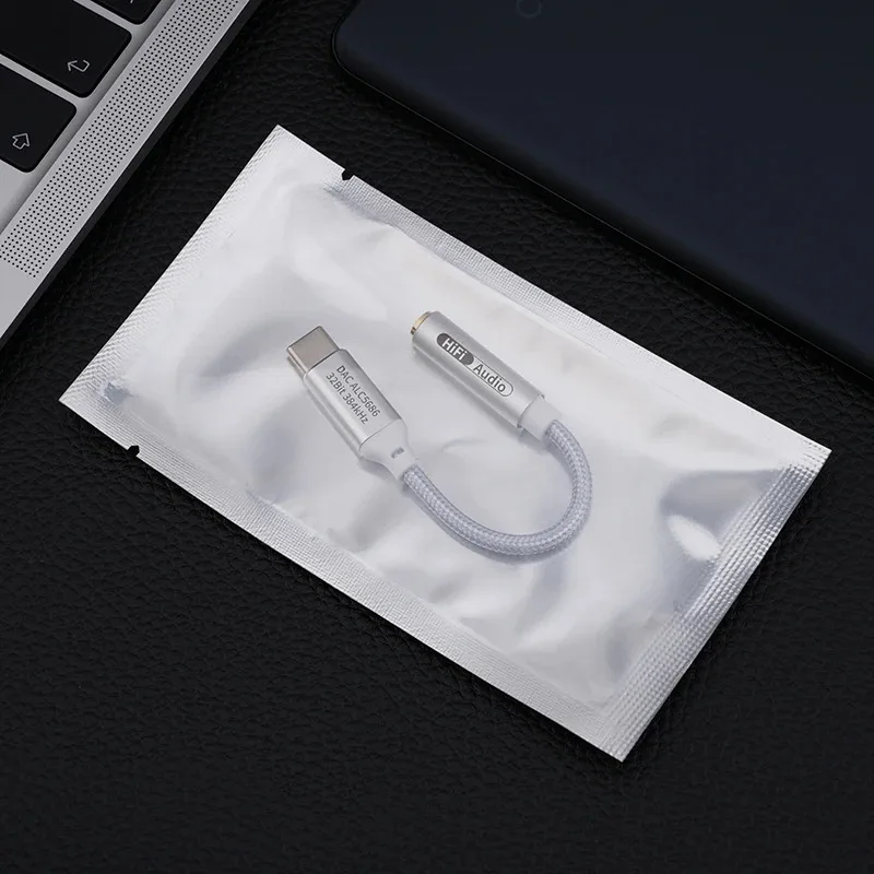 T2 시리즈 디지털 오디오 변환 케이블 Type-C 3.5mm 헤드폰 디코딩 와이어 HiFi 사운드 전송 어댑터 코드 안정적